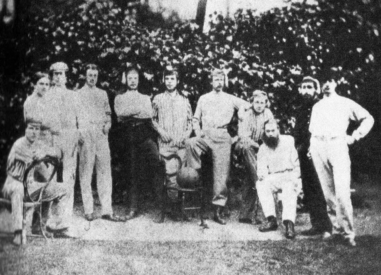 Primeira fotografia de um time de futebol, Forest FC, em 1863